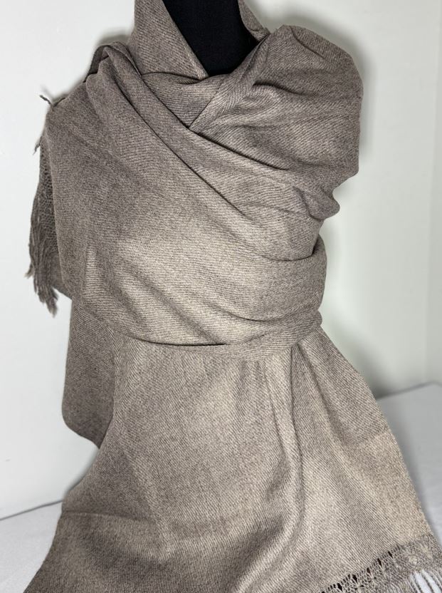 Prestige Collita Taupe Alpaca Shawl