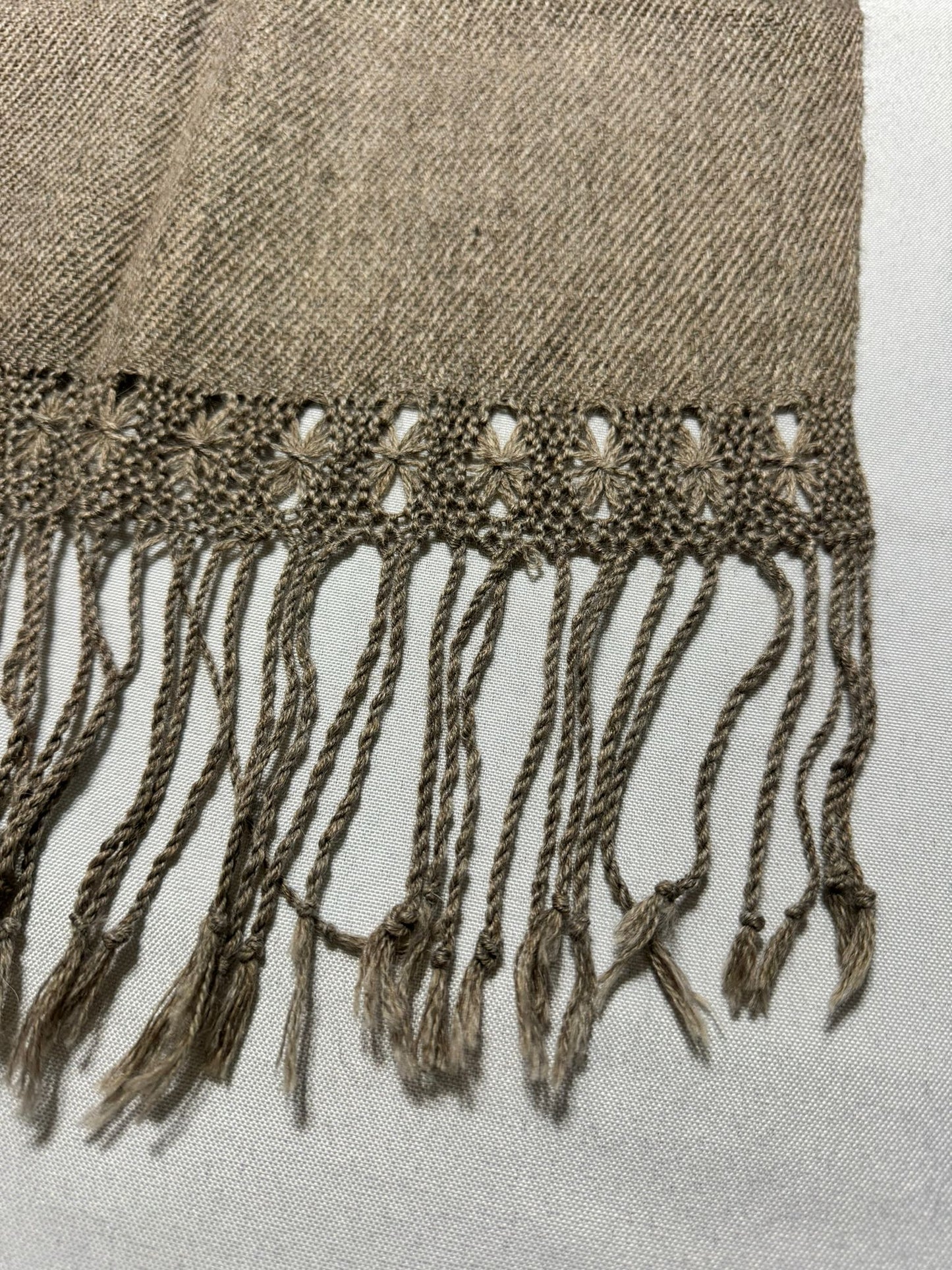Prestige Collita Taupe Alpaca Shawl